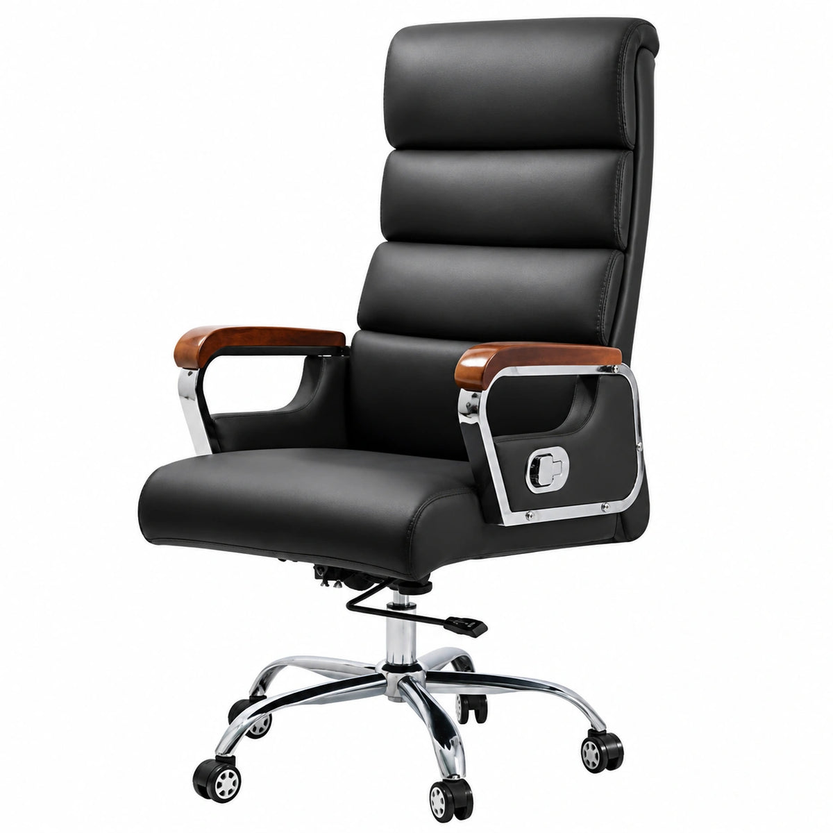 Poltrona Direzionale in Pelle, Sedia Ergonomica Ufficio per Manager, Recliner per e-Sport e Pausa Pranzo