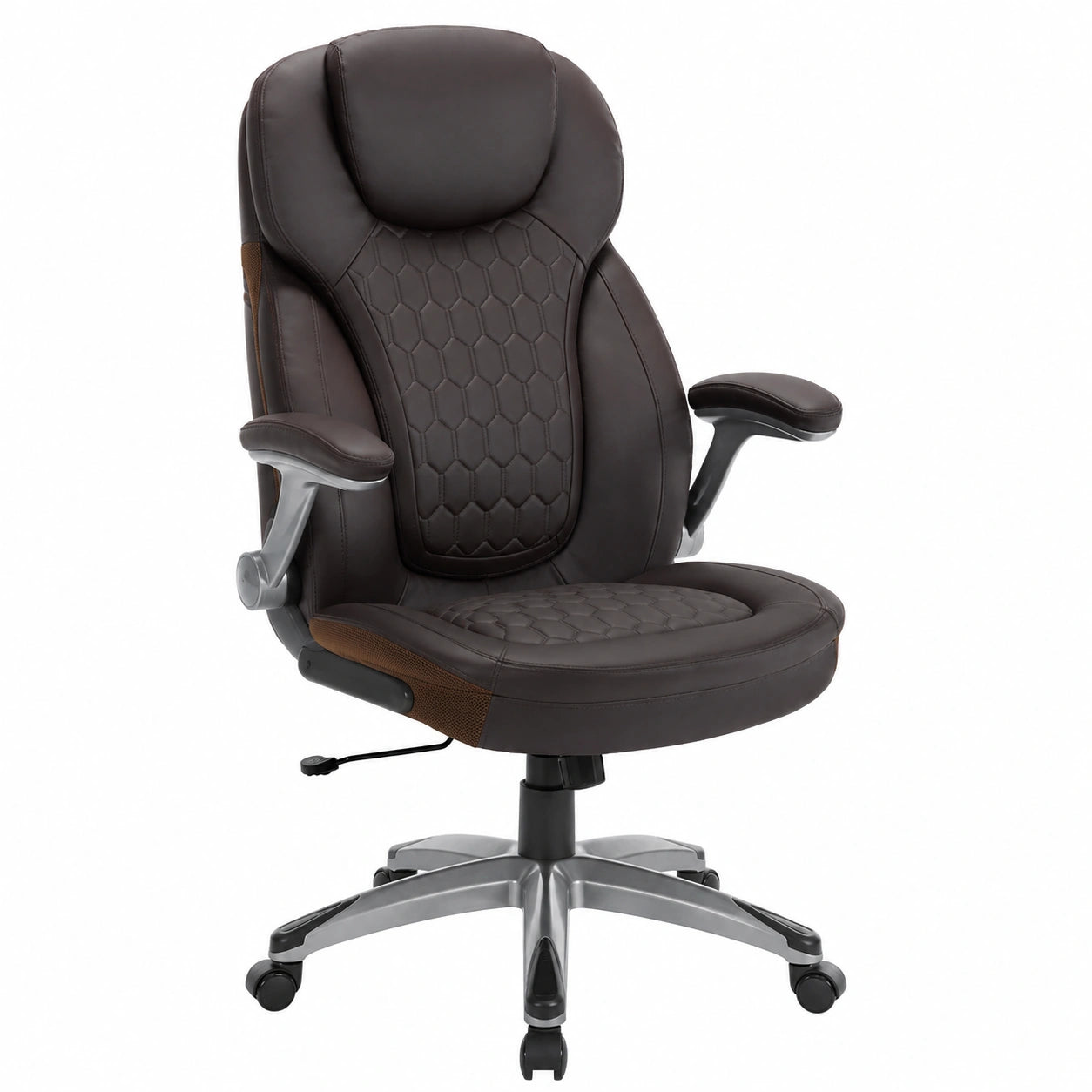 Sedia da Ufficio Ergonomica WOLTU con Supporto Lombare, Funzione Inclinabile e Braccioli Regolabili, Altezza Regolabile, Nero