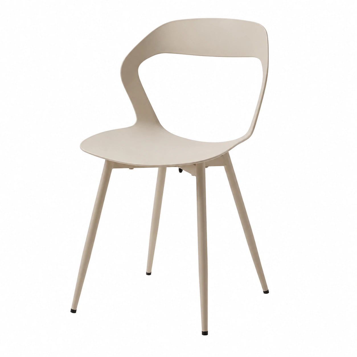 Sedie da Pranzo Eminenti, Set di 6 con Gambe in Metallo, Ideali per Soggiorno e Ufficio, Colore Beige