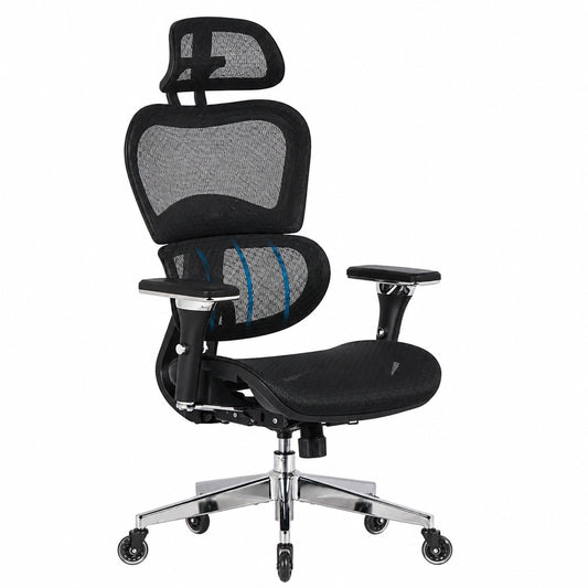 Sedia da Ufficio Ergonomica KLIM K800 con Braccioli 4D e Supporto Lombare