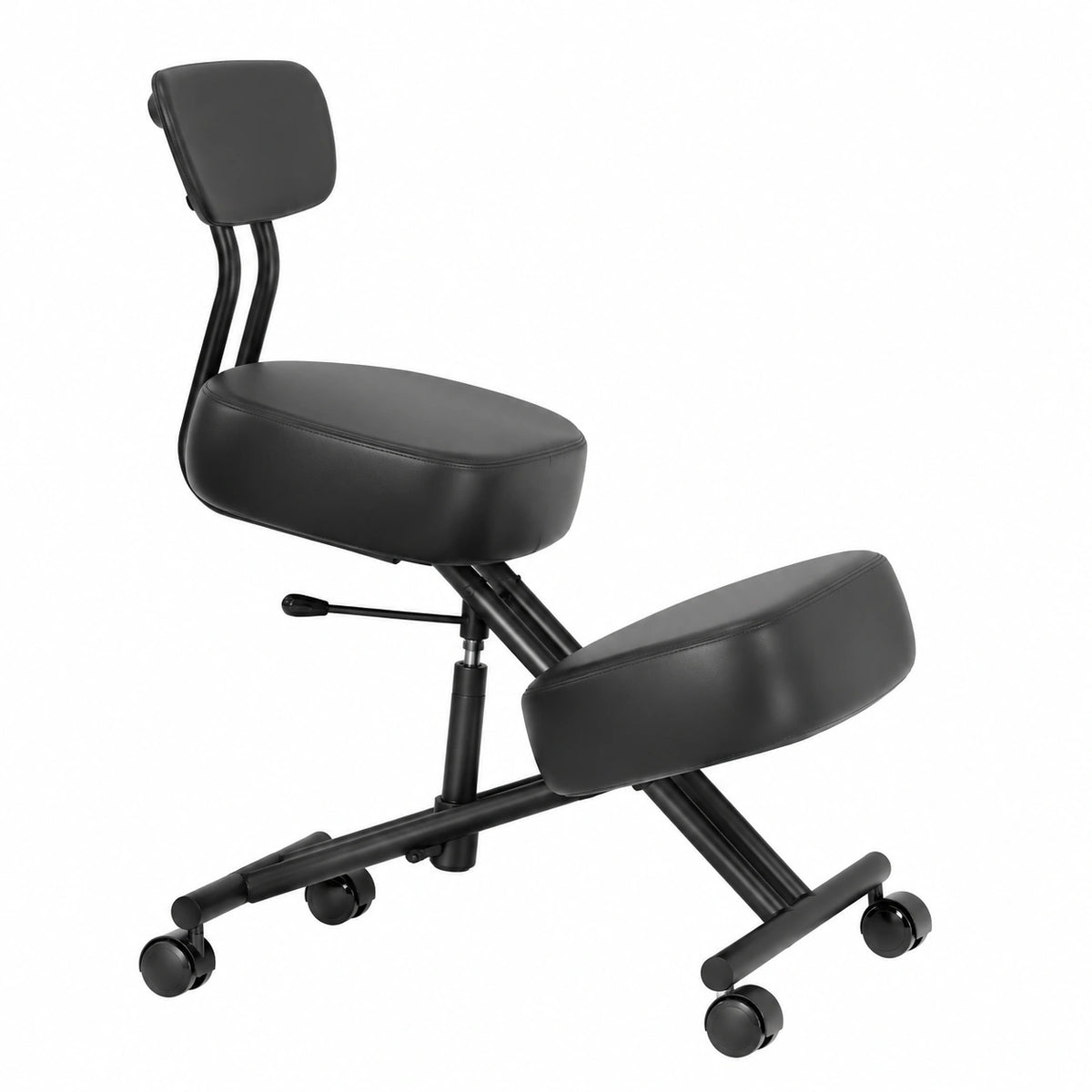 Sedia Ergonomica GIANDEX con Supporto Lombare e Ginocchia, Ruote Bloccabili, Regolabile, Carico 100kg