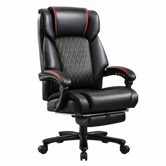 Poltrona Ufficio Ergonomica 200 kg con Supporto Lombare e Base Robusta